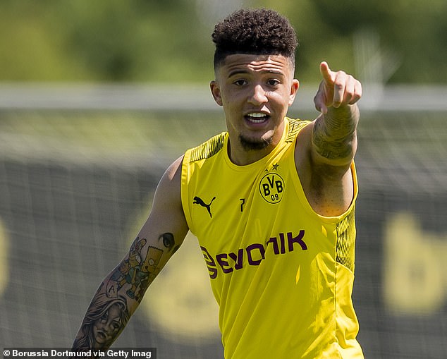 Jadon Sancho also has a love for cartoons as he got the SImpsons tattooed on his arm