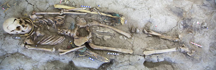 Man Kazakhstan Iron Age Burial