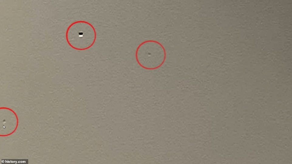 A high-speed camera has captured the chilling moment four UFOs were spotted above the 'cursed' Skinwalker Ranch in northeastern Utah. Never-before-seen footage has exposed a possible 'portal' on the haunted ranch, where the team has witnessed a mutilated cow who died under mysterious circumstances. The video, released by The History Channel in a new episode of 'The Secret of Skinwalker Ranch,' features a team of scientists investigating the 512-acre ranch, long known for its paranormal and UFO-related activities. Among the eerie sightings, the team observed what appeared to be a possible portal on the ranch. During the investigation, Erik and Travis, two scientists on the team, were amazed as they observed four UFO's on the high-speed camera.