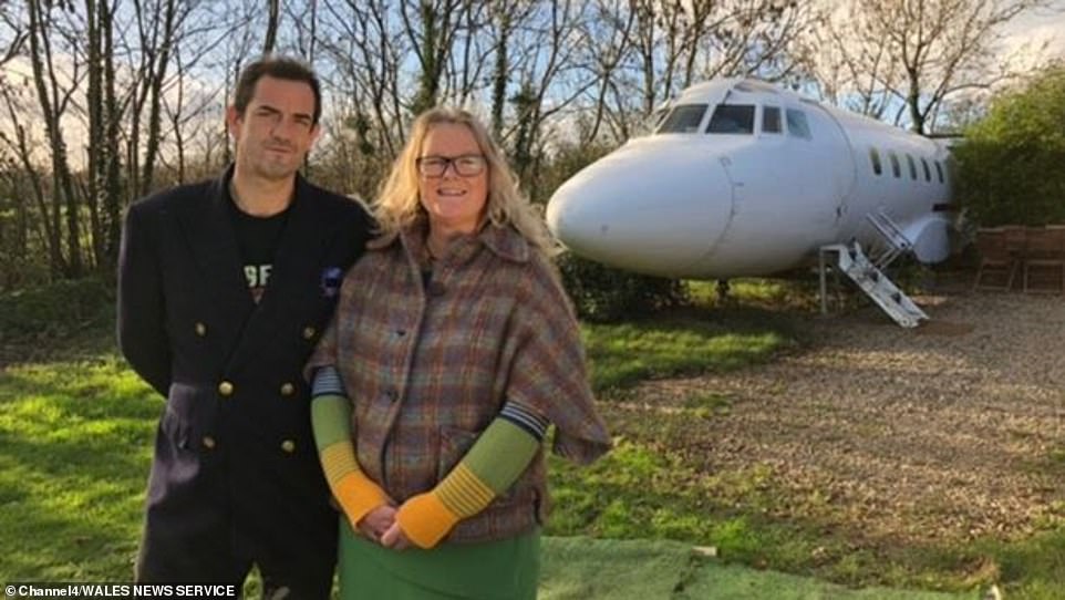 Mr Rhys-Davies wants to move on to new ventures elsewhere in Pembrokeshire and is selling the whole site (Pictured:  Rhys-Davies with friend Kath on Channel 4's Four in a Bed)