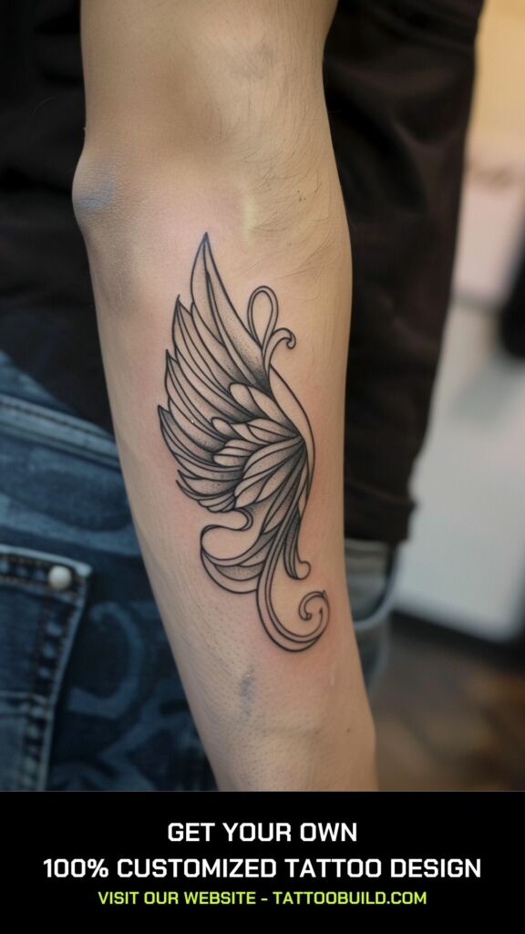 fairy wing tattoo design idea