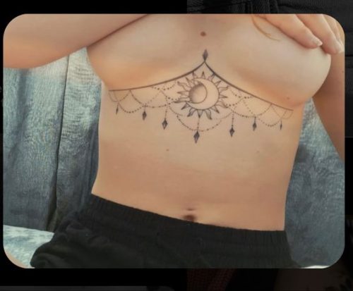 24 Elegant Under Breast Tattoo Ideas for Women