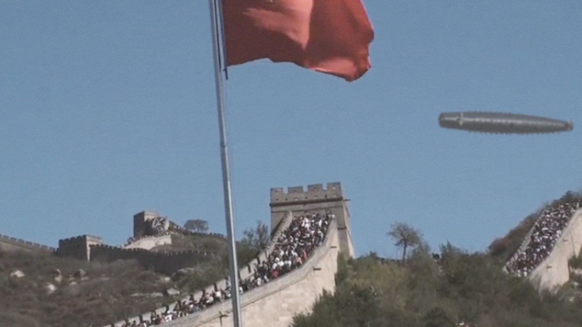 UFO sighting at Great Wall of China