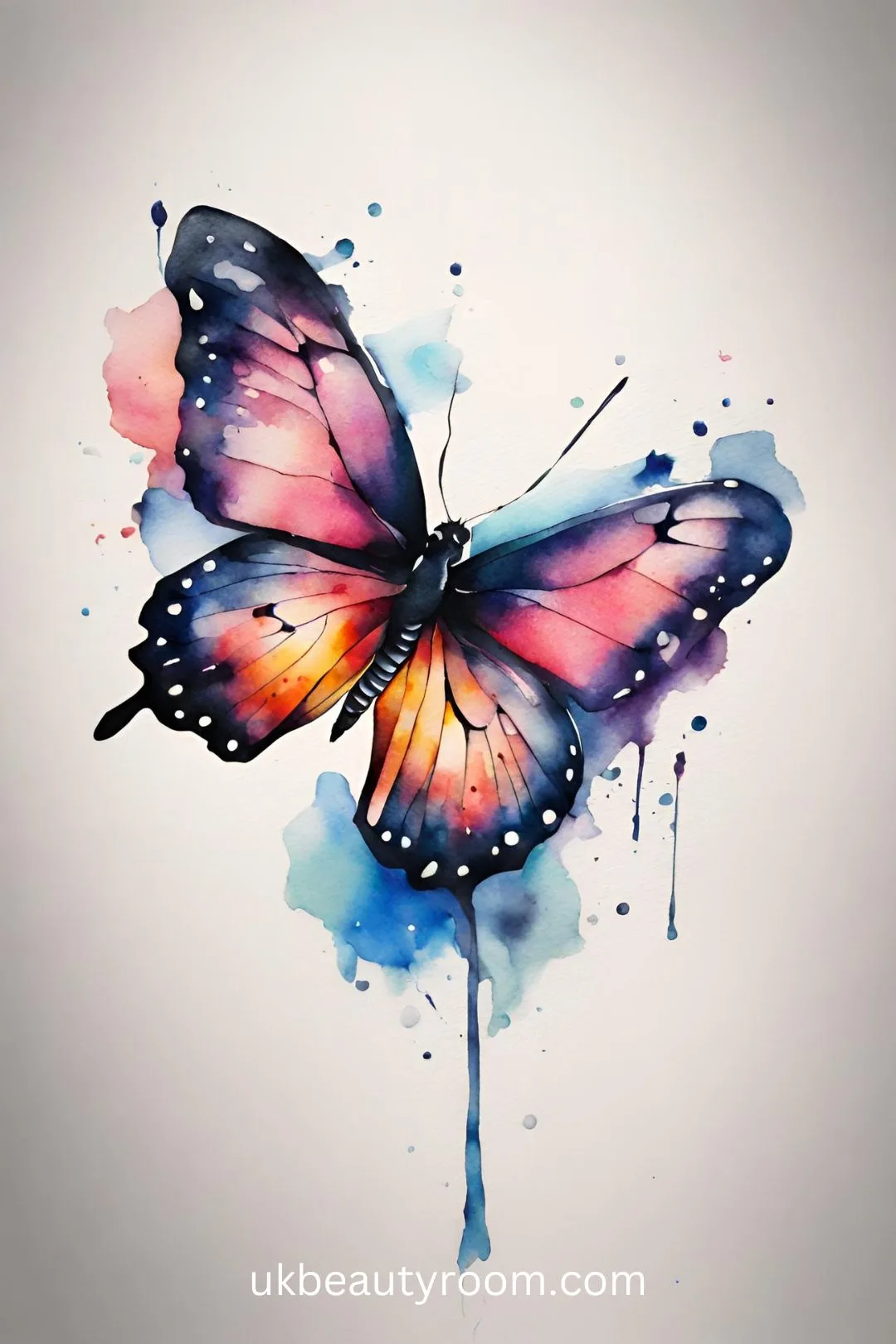 Watercolor Butterfly Tattoo