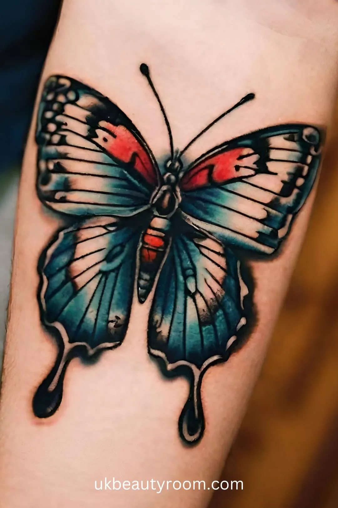 Vintage Butterfly Tattoo