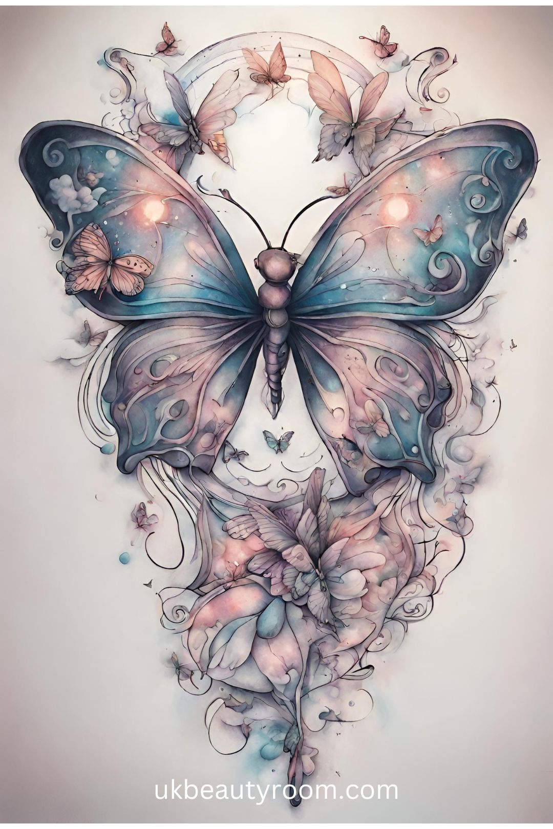 Ethereal Butterfly Tattoo