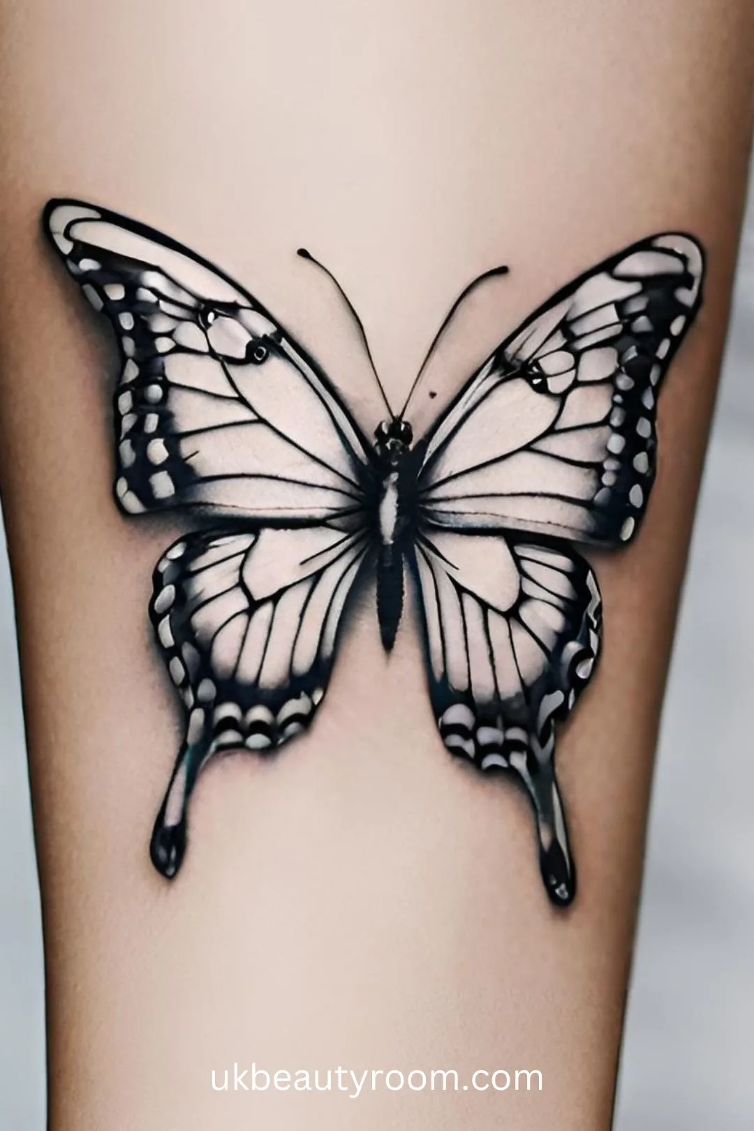 White Butterfly Tattoo