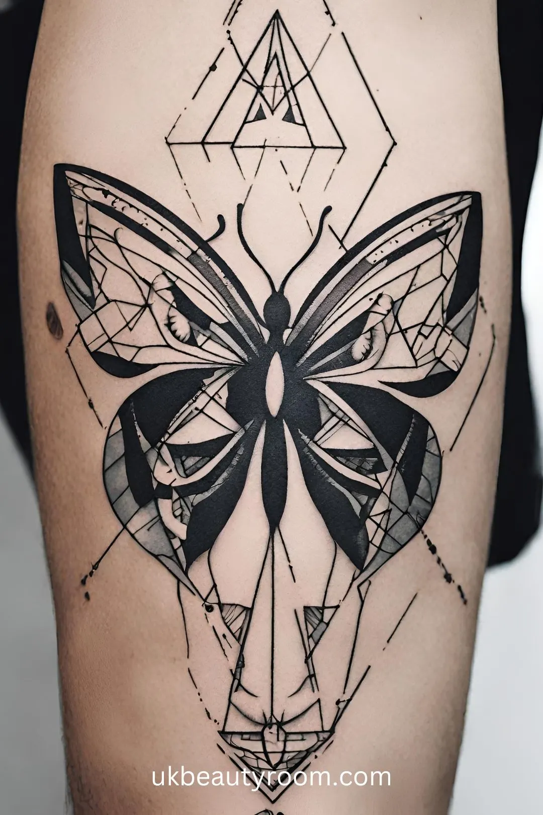 Butterfly with Geometric Shapes